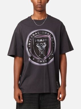 INTER MIAMI CF CHROME SPRAY T-SHIRT by Mitchell & Ness